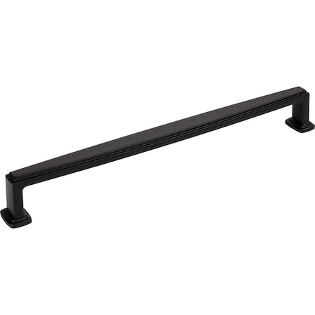 Jeffrey Alexander 12 CentertoCenter Matte Black Richard Appliance Handle, PR 171-12MB